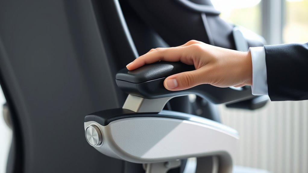 adjust armrests and lumbar