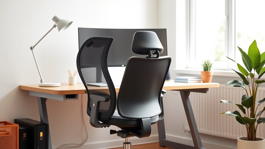 adjust desk and chair ergonomics
