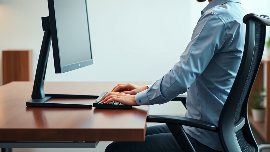 adjust desk for ergonomic comfort