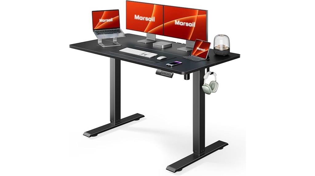 adjustable desk with memory