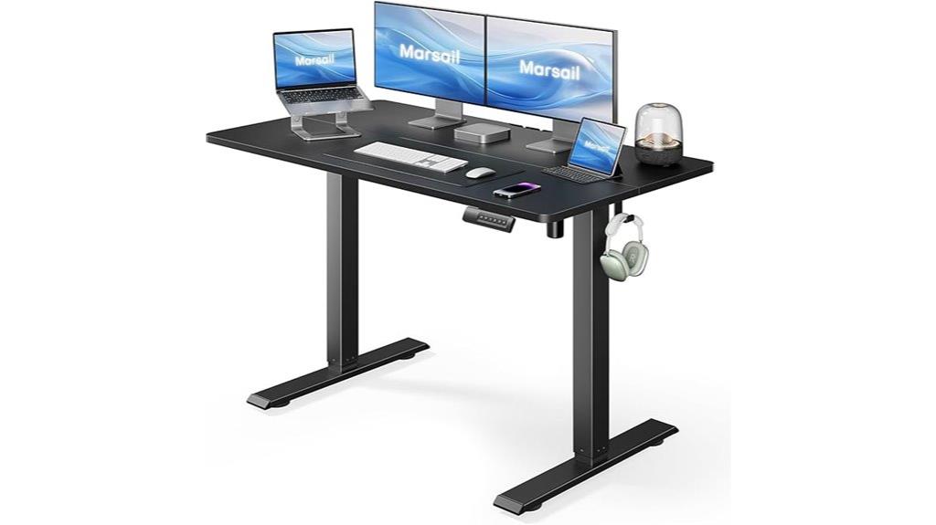 adjustable desk with presets
