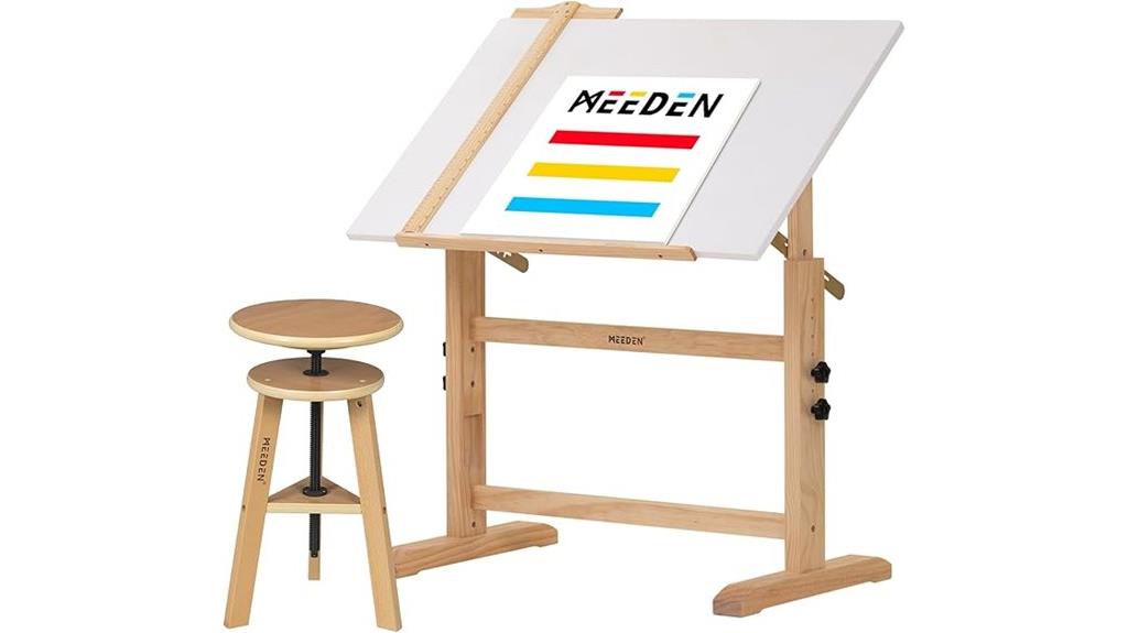 adjustable drafting table set