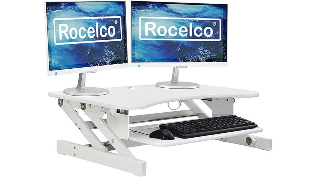 adjustable dual monitor stand