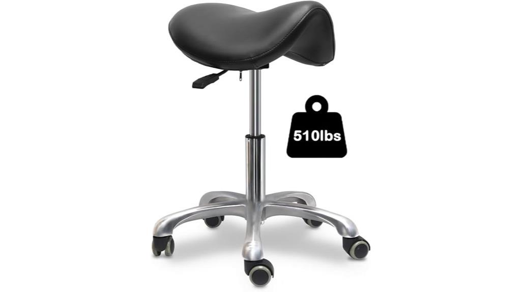 adjustable ergonomic saddle seat