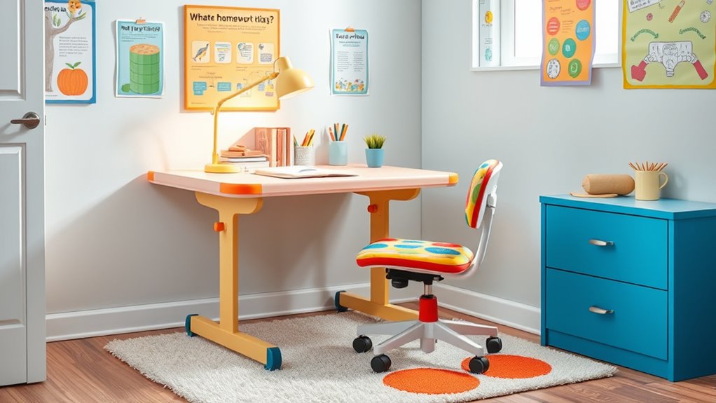 adjustable ergonomic study furniture