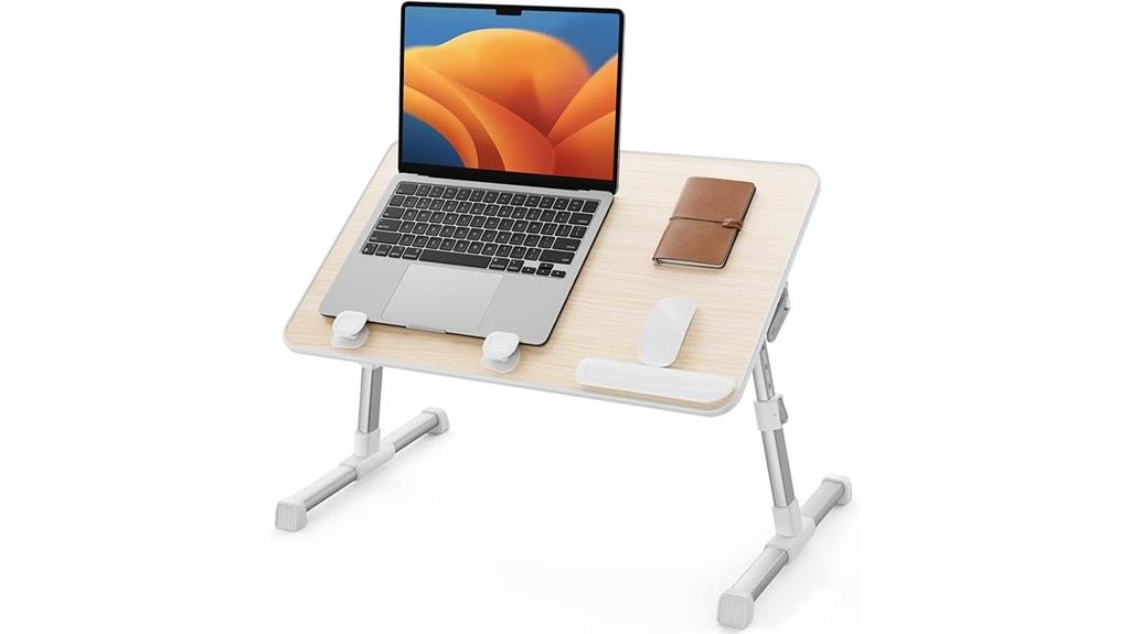 adjustable foldable bed desk