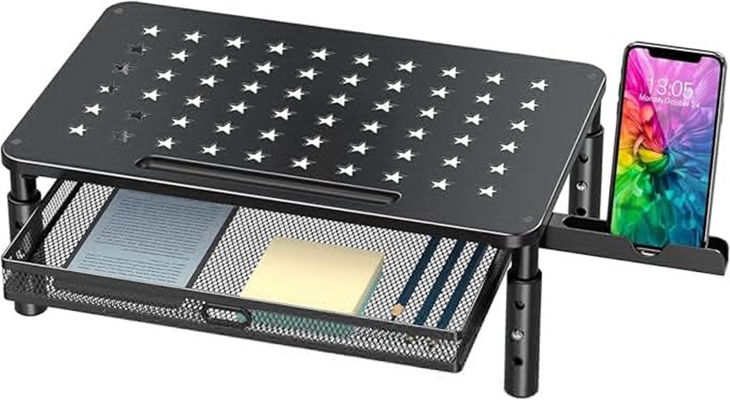 adjustable metal mesh riser
