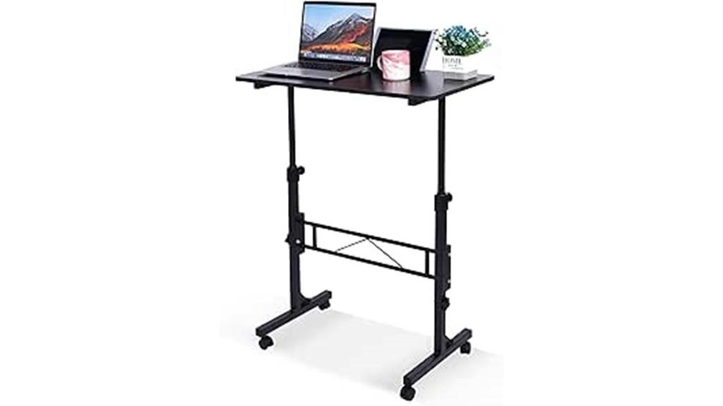 adjustable mobile standing desk