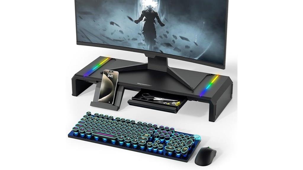 adjustable rgb desk organizer