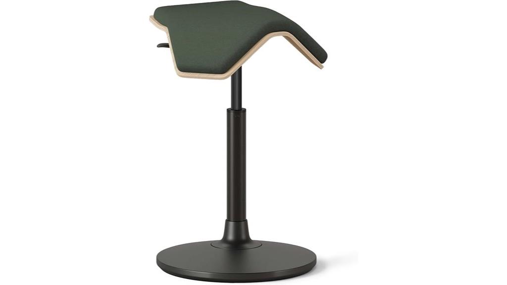 adjustable saddle seat stool