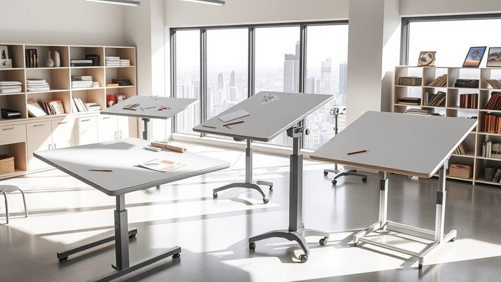 adjustable stable drafting workspace