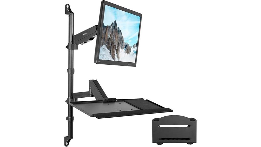 adjustable wall mount stand