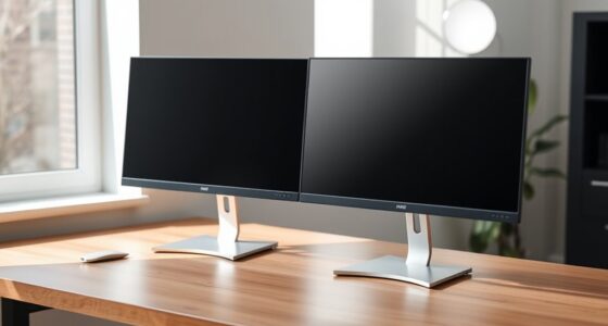 align monitors to reduce strain