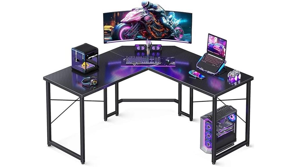 black carbon fiber desk