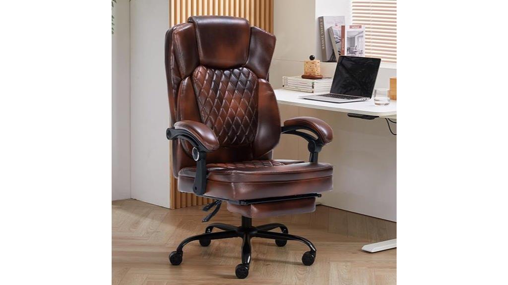 brown ergonomic office chair