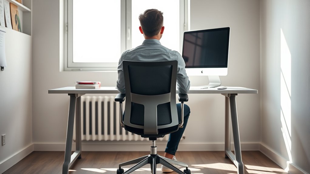 comfortable aligned sitting posture