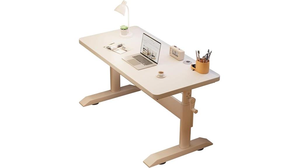 compact height adjustable desk