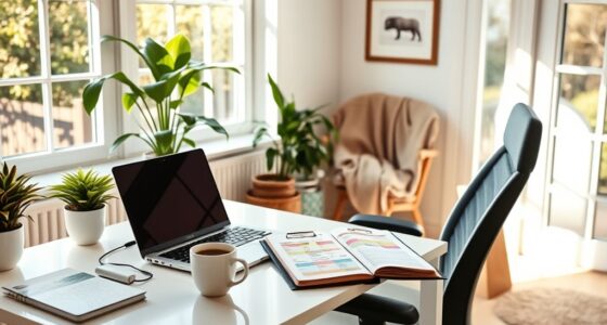 create balanced remote work schedule
