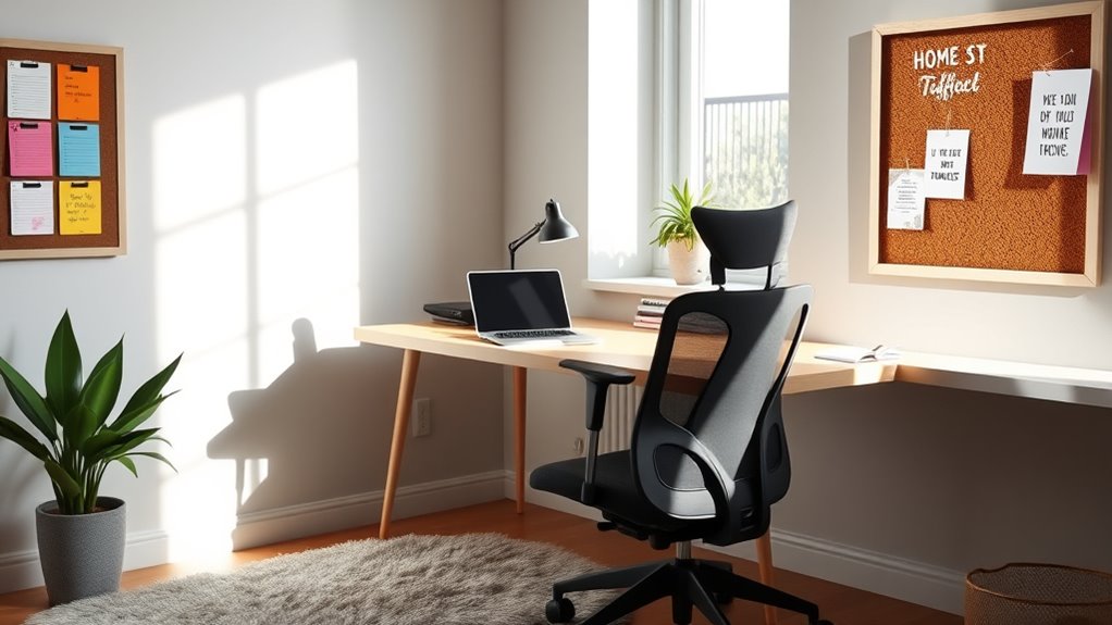 dedicated ergonomic workspace boundaries