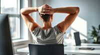 desk shoulder stretch routine