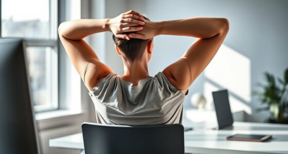 desk shoulder stretch routine