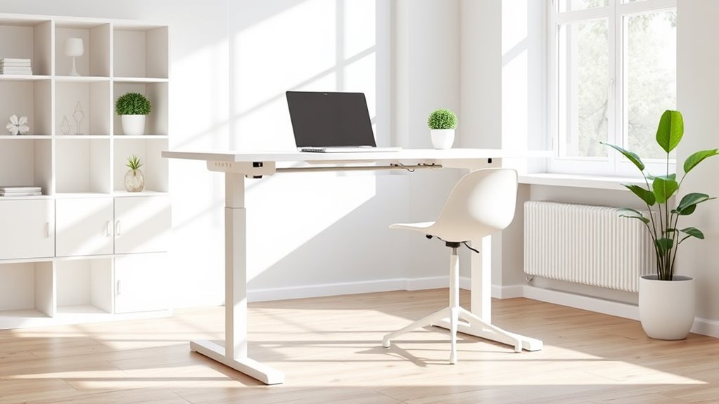 desk size adjustability material