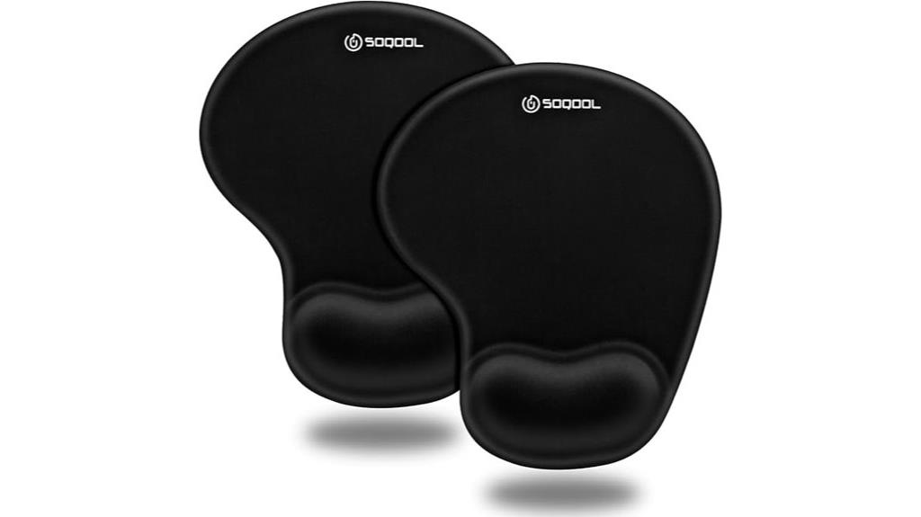 dual ergonomic mouse pads