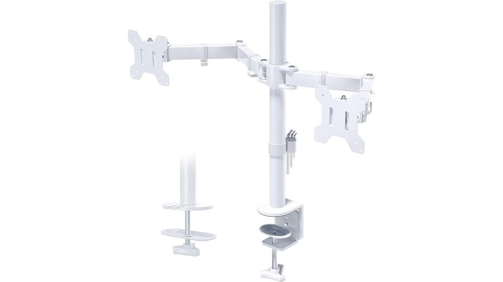 dual monitor adjustable mount