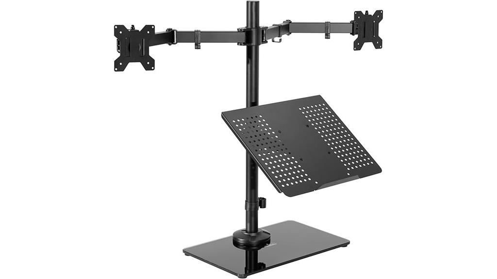 dual monitor laptop stand