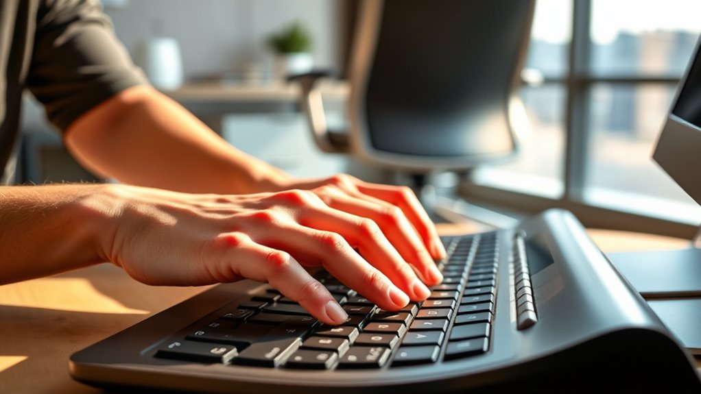 ergonomic adjustable comfortable keyboard