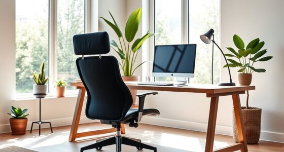 ergonomic aesthetic home setup