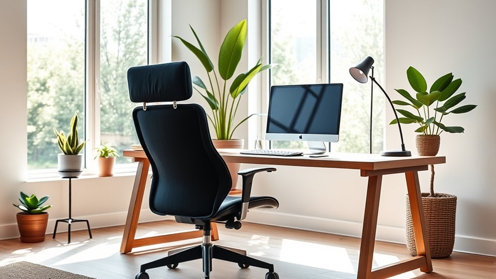 ergonomic aesthetic home setup