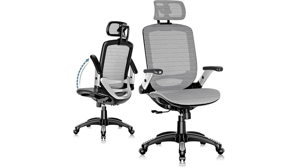 ergonomic chair with headrest
