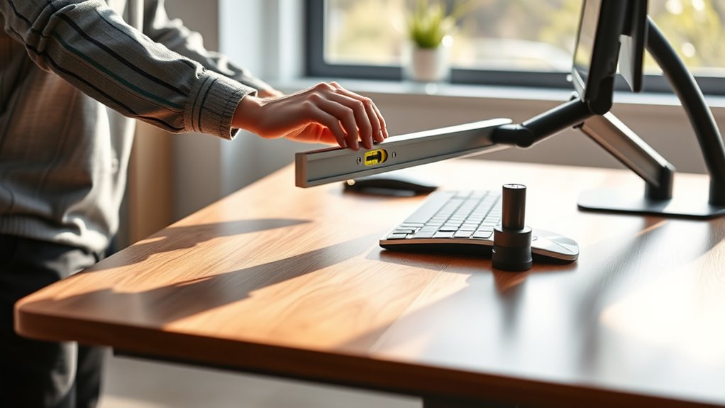 ergonomic desk setup tips