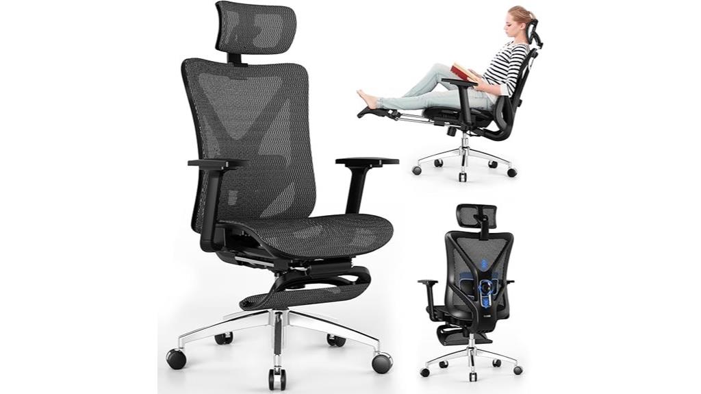 ergonomic lumbar reclining chair