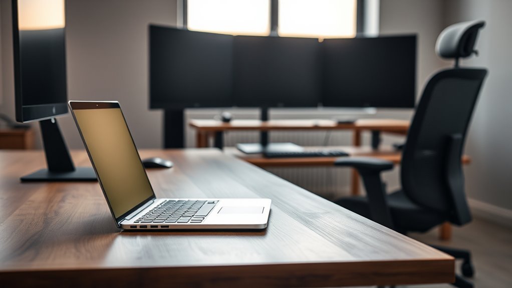 ergonomic setup and accessories