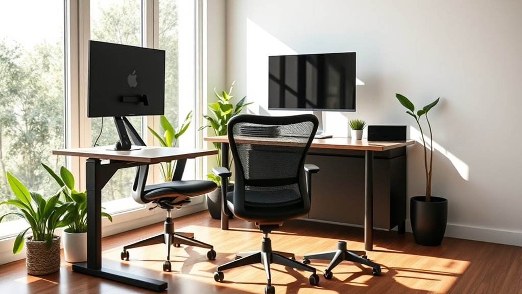 ergonomic workspace for health