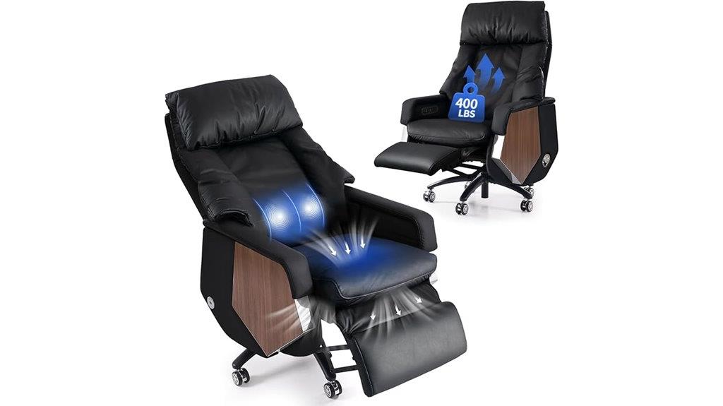 executive office chair with footrest
