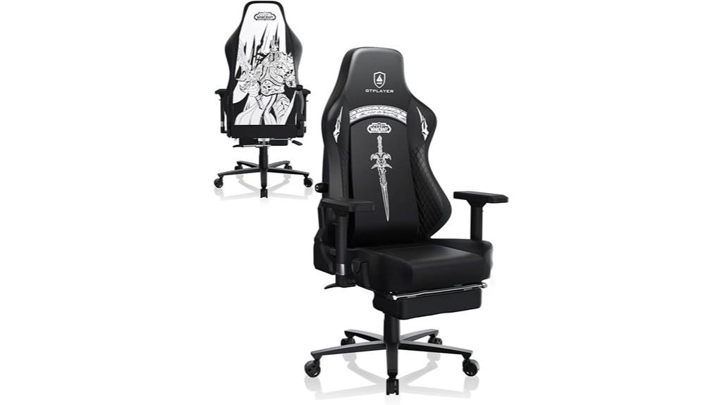 gaming chair with footrest