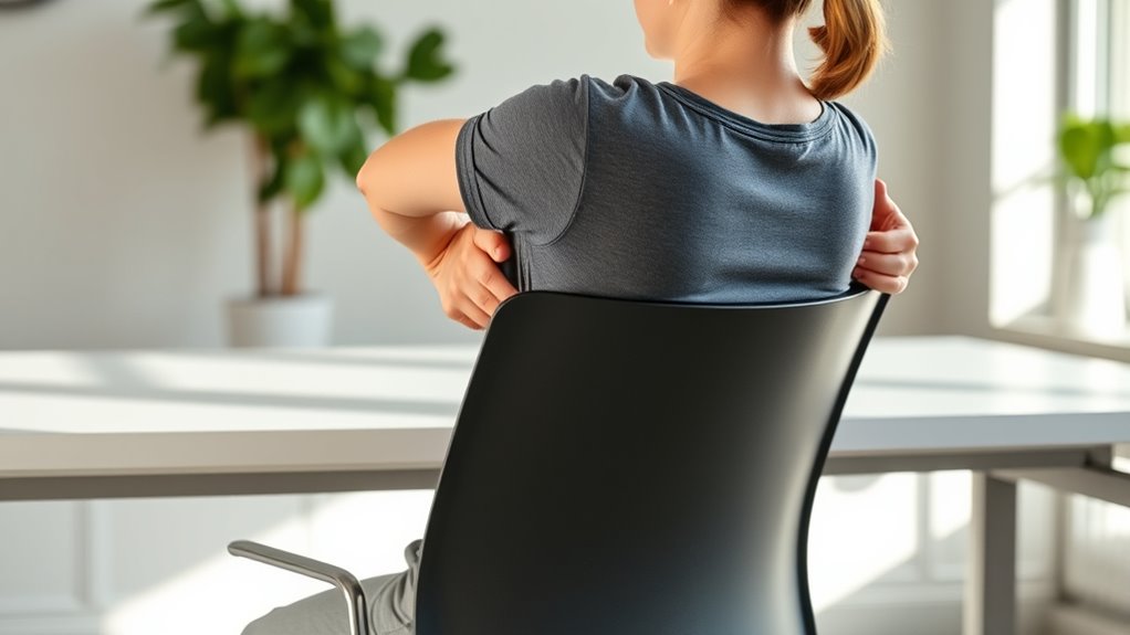 gentle twisting shoulder relief