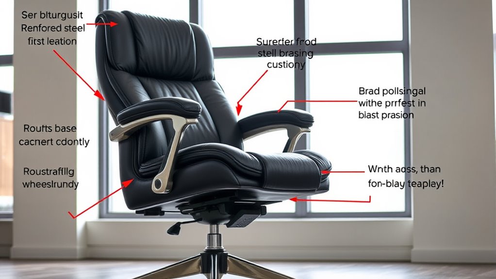heavy duty big tall chair features