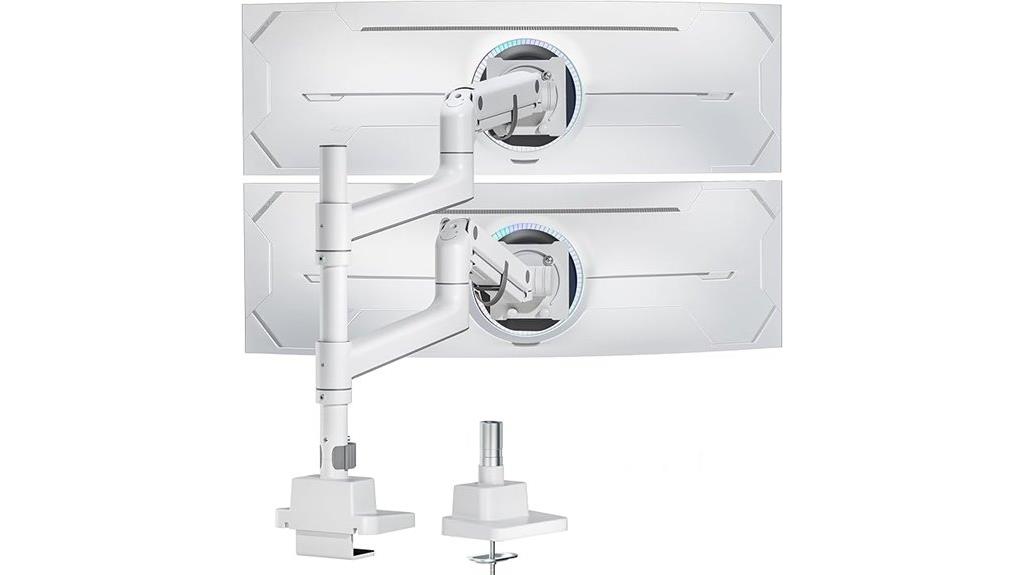 heavy duty dual monitor mount
