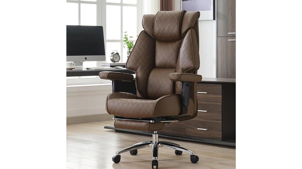 heavy duty leather office chair