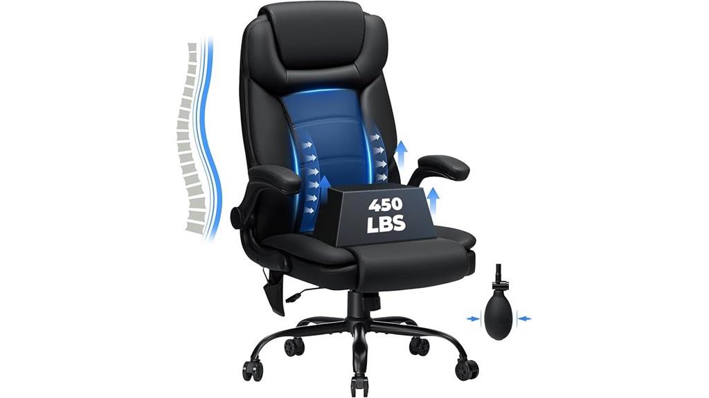 heavy duty lumbar office chair