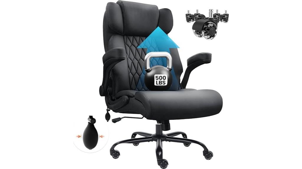 heavy duty lumbar office chair
