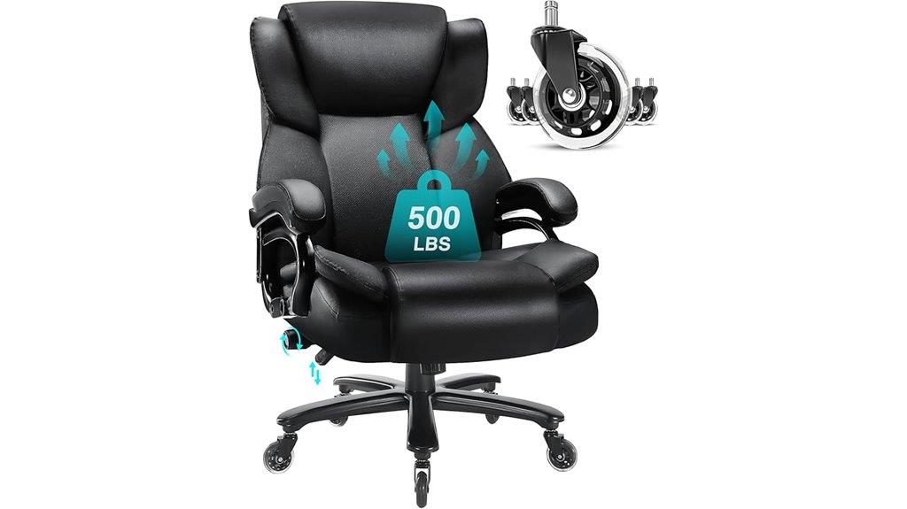 heavy duty lumbar office chair