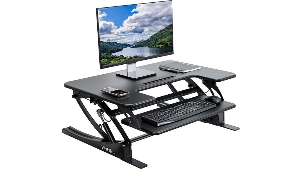 height adjustable 32 inch desk