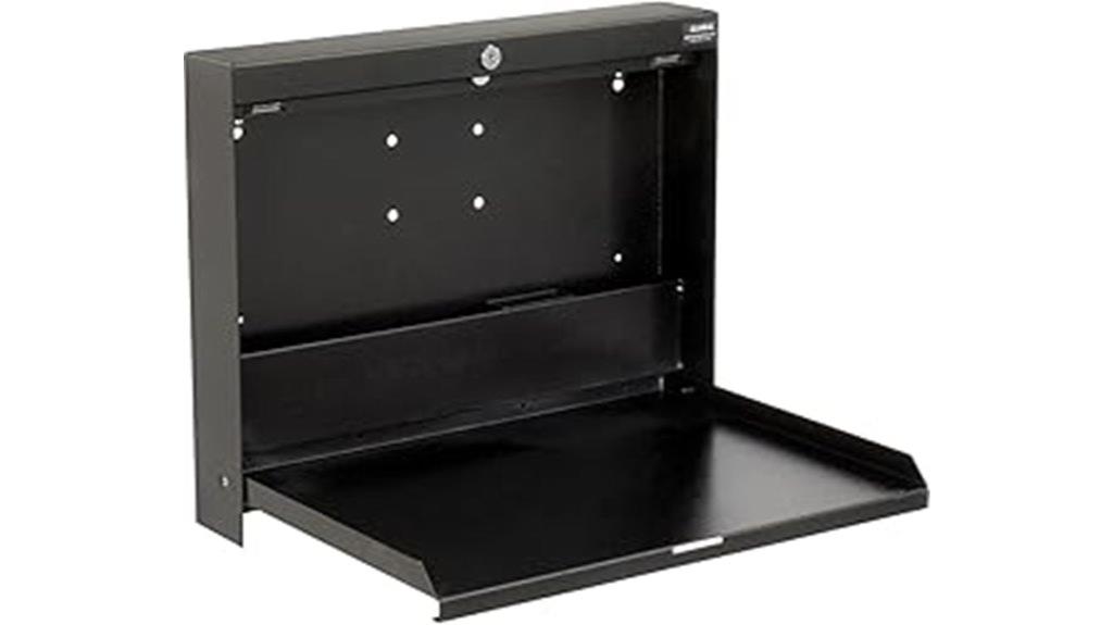 industrial wall mounted desk