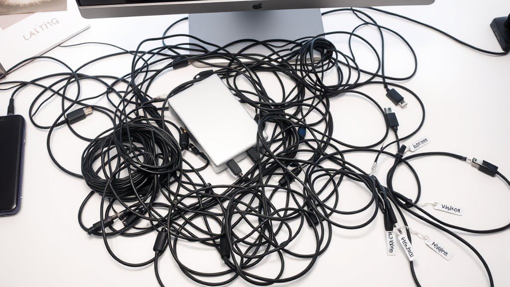 label group organize cables
