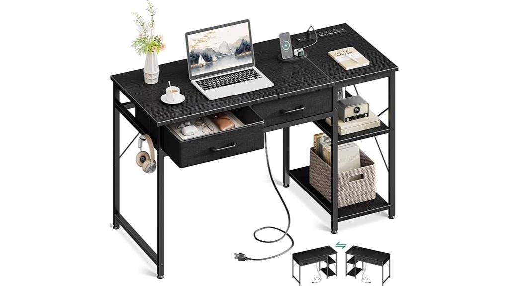 laptop desk with storage